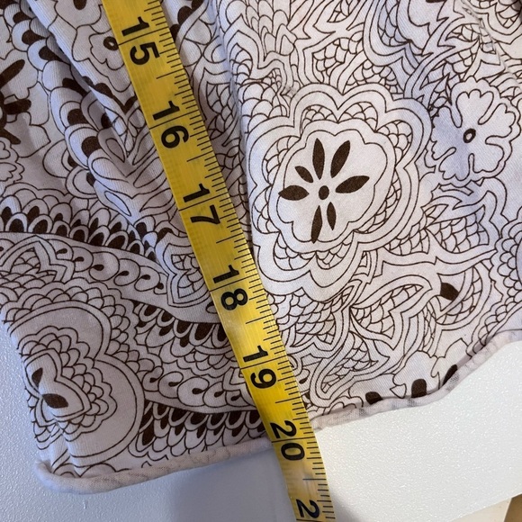 Y2K Twinklzzz White & Brown Paisley Babydoll Cami Tank Top Medium coquette boho - Picture 8 of 8